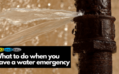 What to do when you have a water emergency